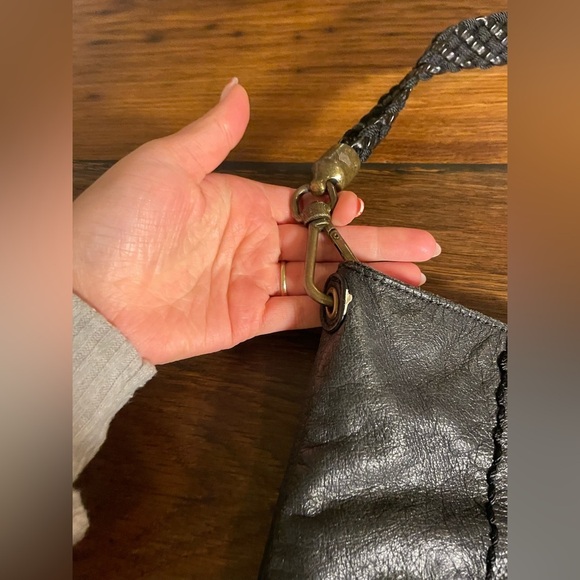 The Sak Black Textured Leather Shoulder Bag - Picture 6 of 12